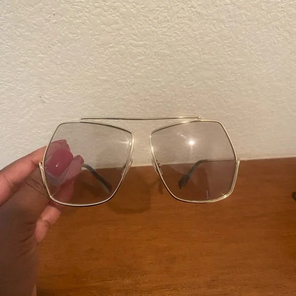 MaxMara Gold Frame Sunglasses - Picture 1 of 3